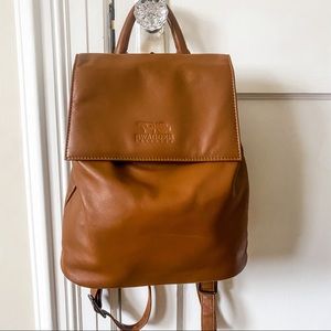 Brown Leather Backpack